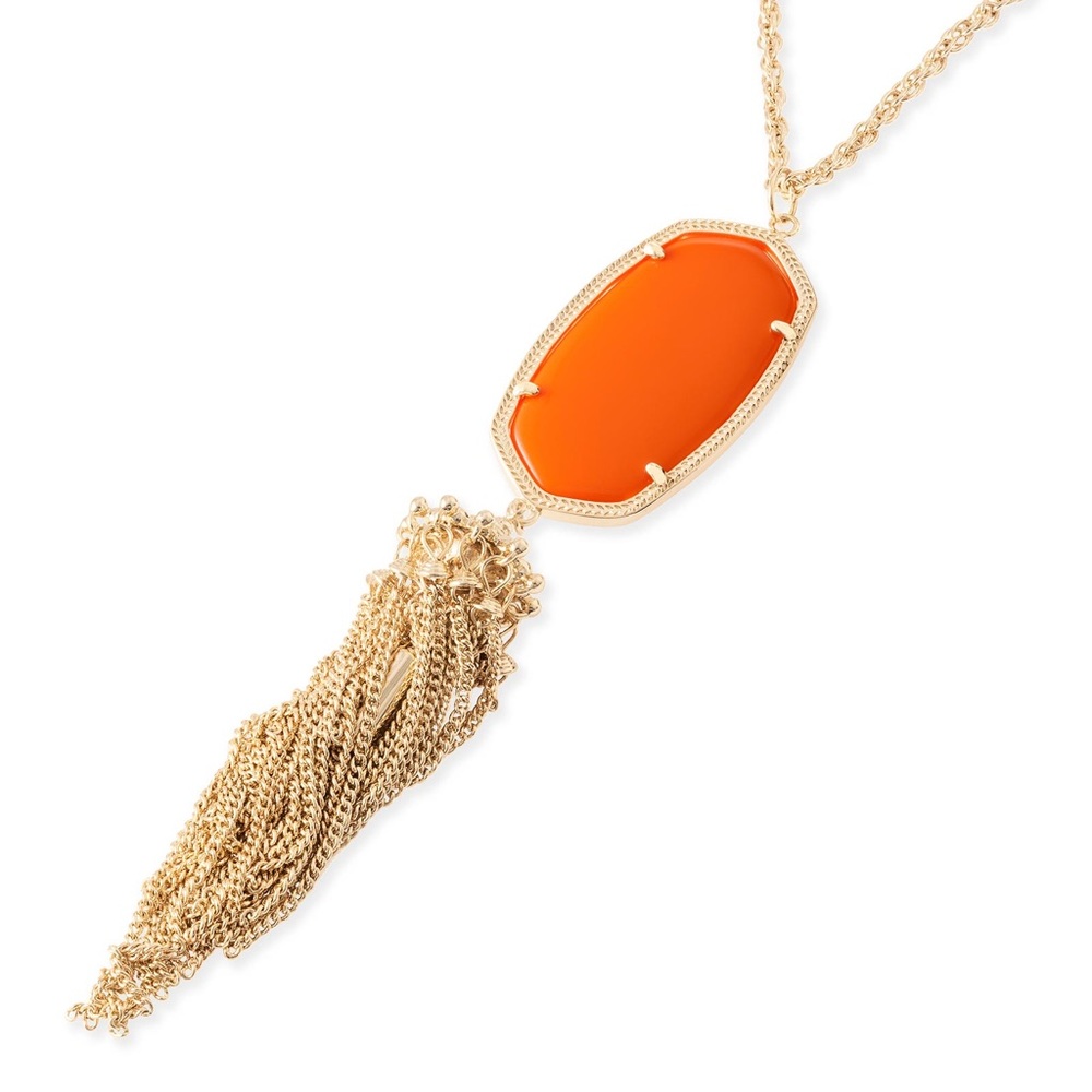 Kendra Scott orange Rayne necklace
